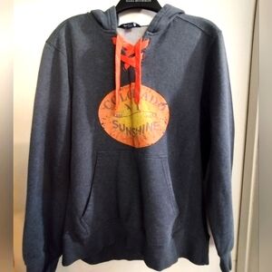 Graphic hoodie - Grey & Orange -Colorado Sunshine Moonshine unisex